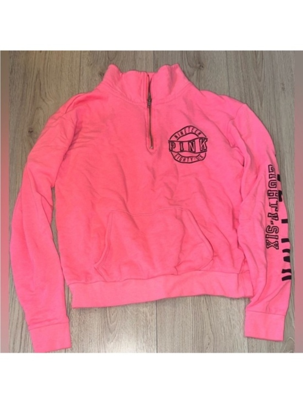 Victoria’s Secret pink quarter zip sweatshirt